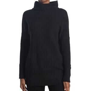RDI NWT Black Textured Cozy Mock Neck Pullover Sweater Knit Size XS